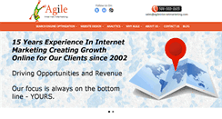 Desktop Screenshot of agileinternetmarketing.com