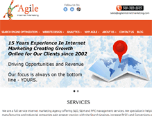Tablet Screenshot of agileinternetmarketing.com